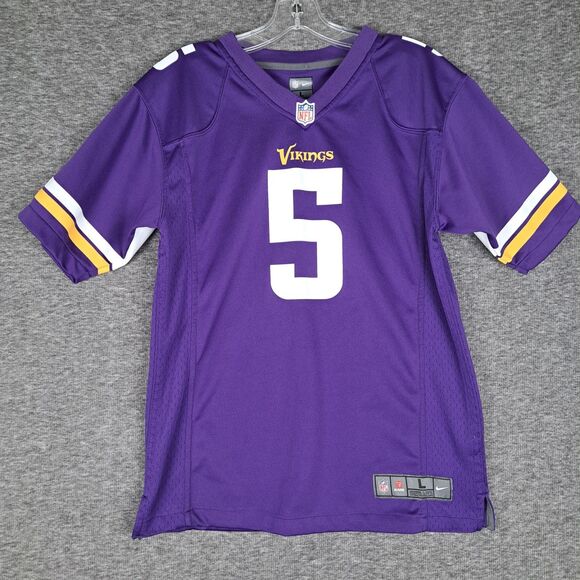 Minnesota Vikings Teddy Bridgewater NIKE ON FIELD Jersey Youth Boys Large 14-16 - Picture 1 of 9